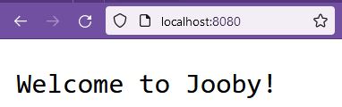 Jooby Web Application in Firefox