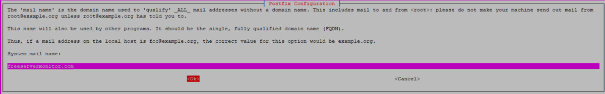 Postfix and Ubuntu Configuration for Domain Name