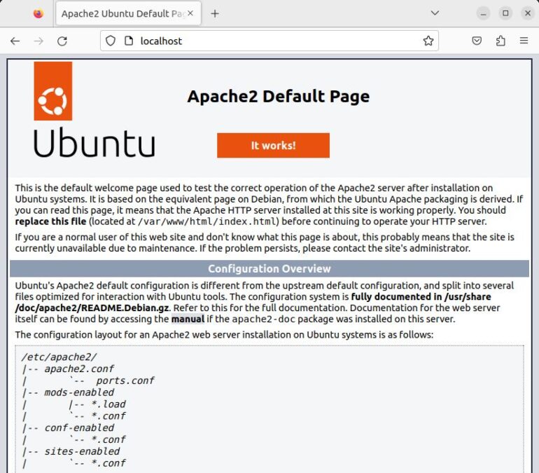 Default Apache on Ubuntu